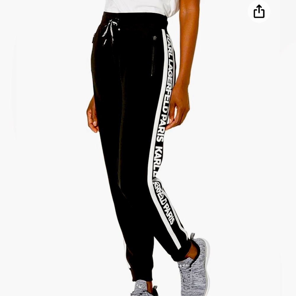 NWT Karl Lagerfeld Paris Women’s Block Letter Logo Jogger